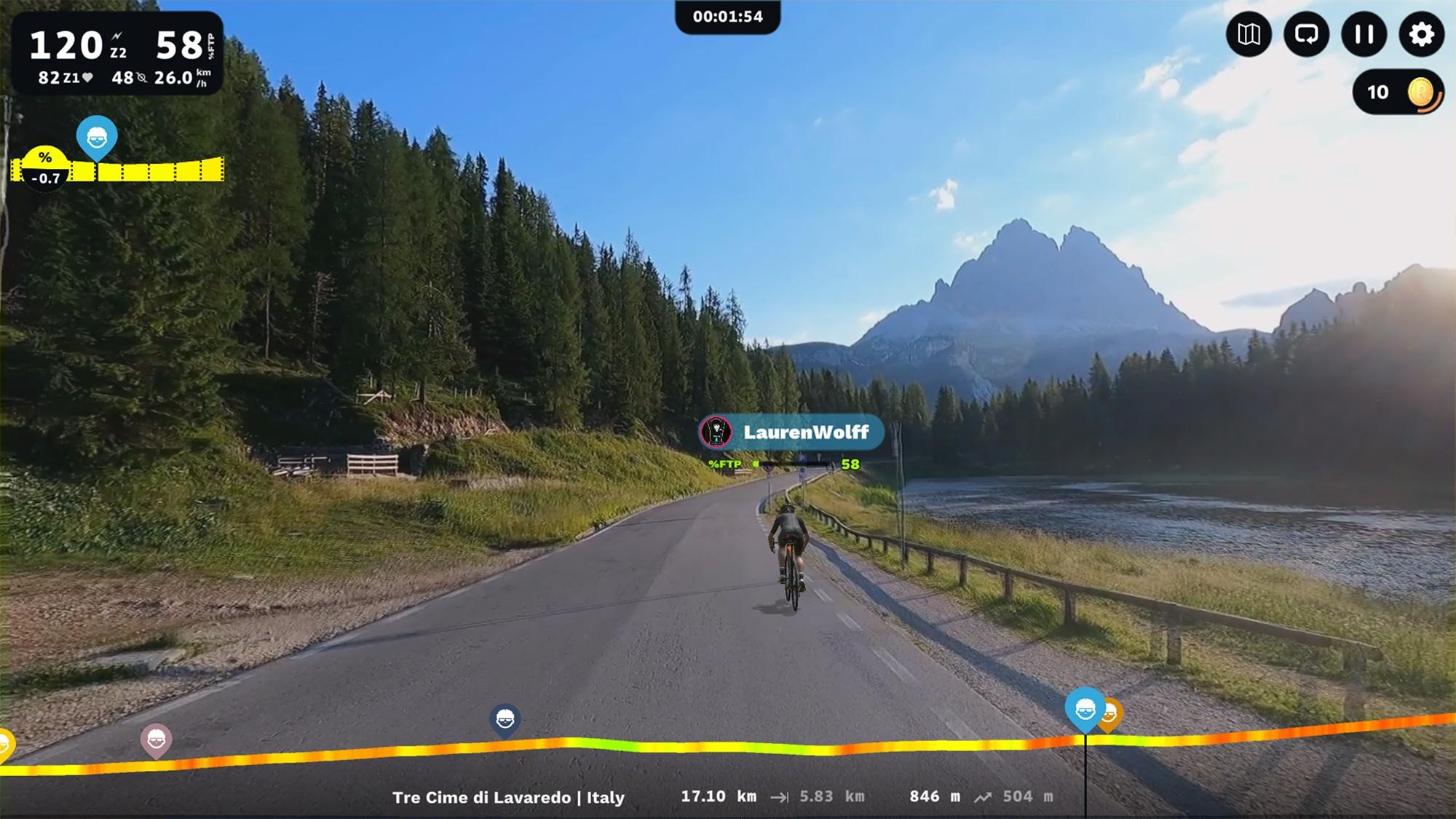 Conquer the numerous slopes and switchbacks on the Tre Cime di Lavaredo on ROUVY