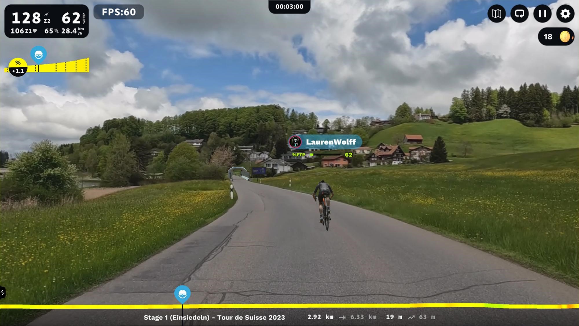 Tour de Suisse Stage 1 TT on ROUVY