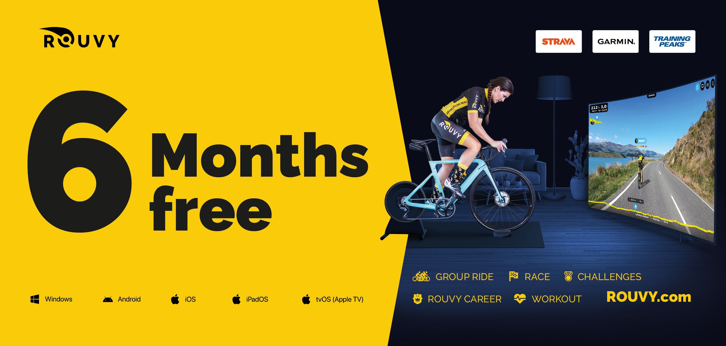 3x 6-month ROUVY subscription