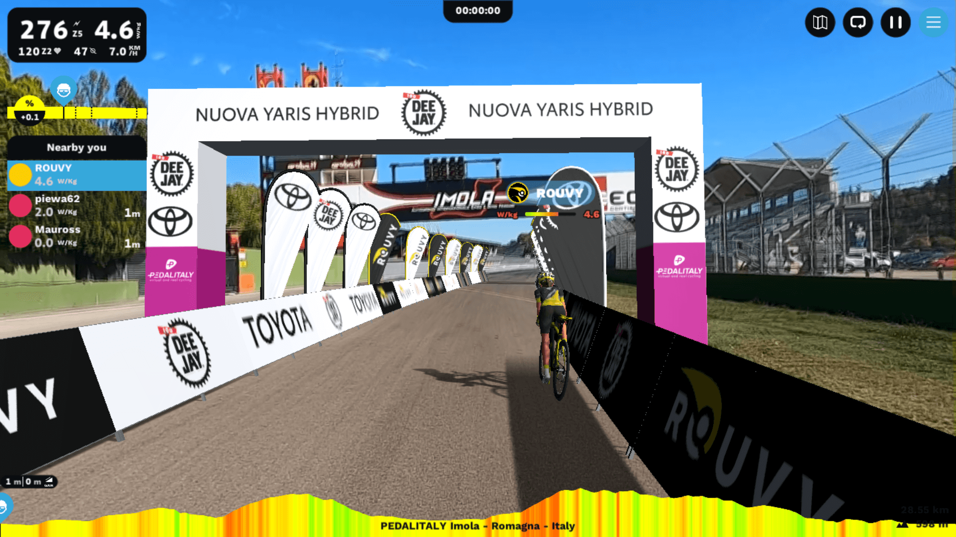 Deejay 100 Virtual Race in Emilia-Romagna