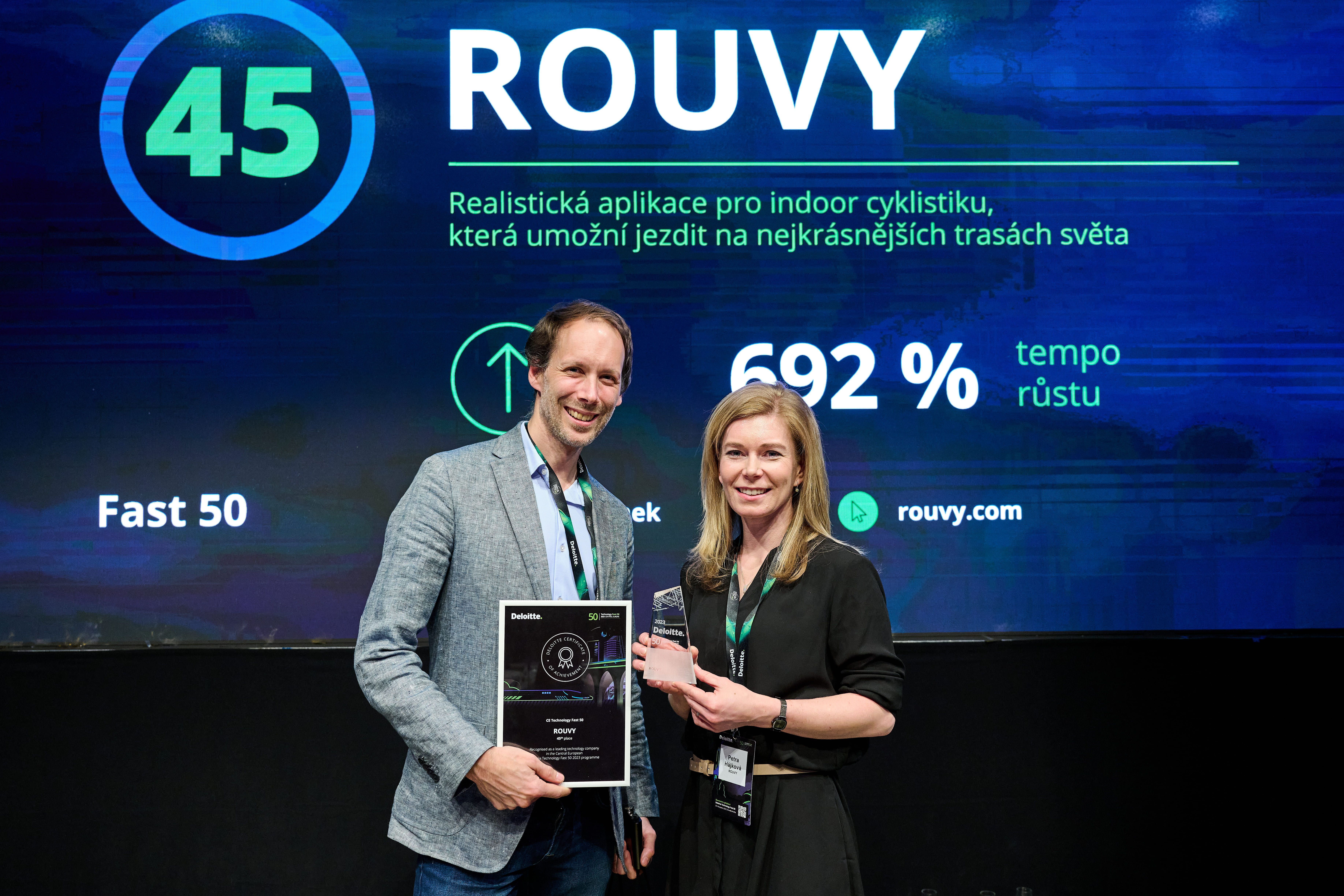 ROUVY placed among the fastest-growing technology companies in the Deloitte Technology Fast 50 Central Europe ranking