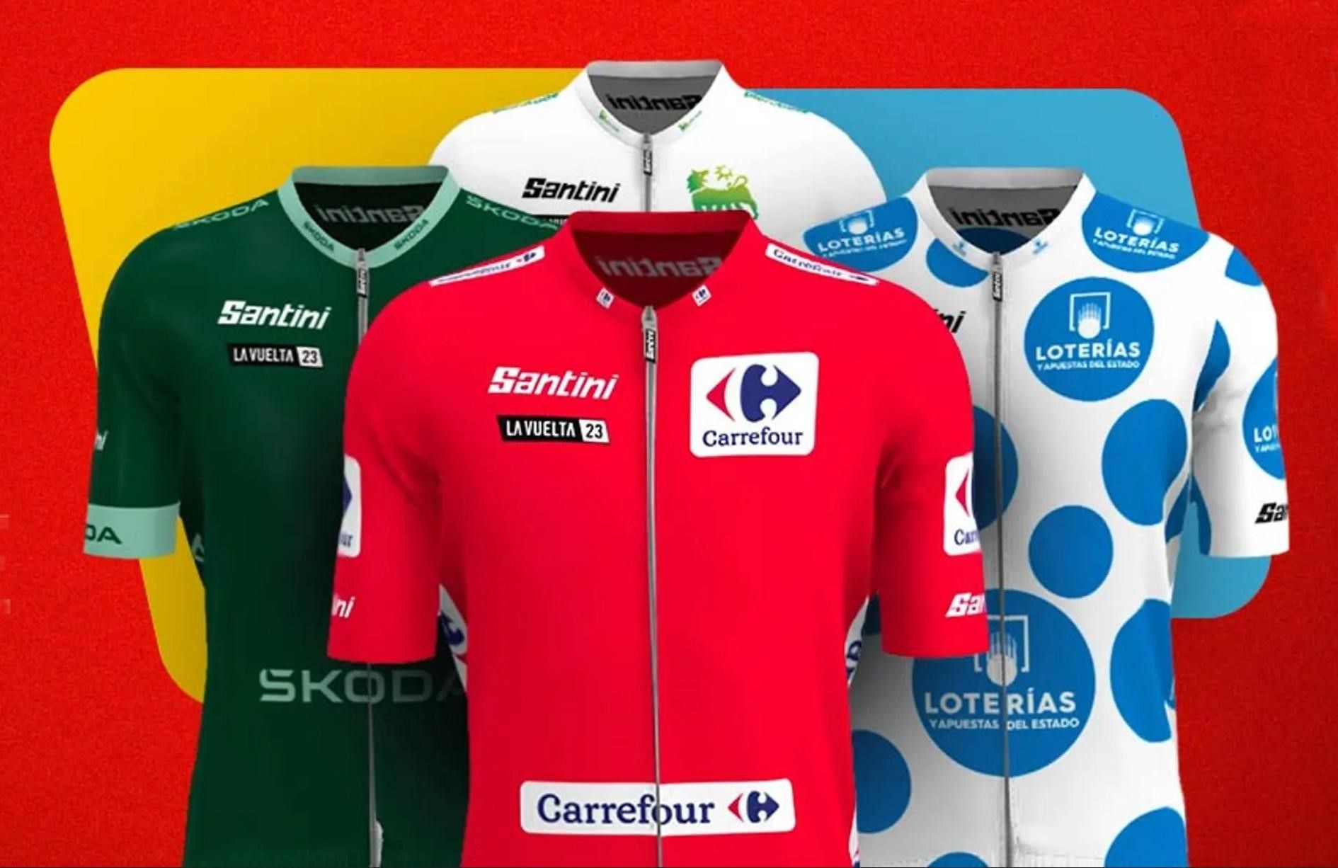 The GC jersey colours at La Vuelta