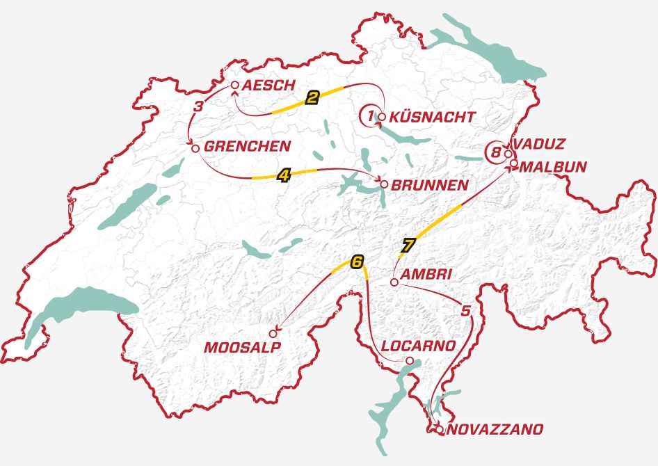 RIDE THE ICONIC SWISS STAGES
