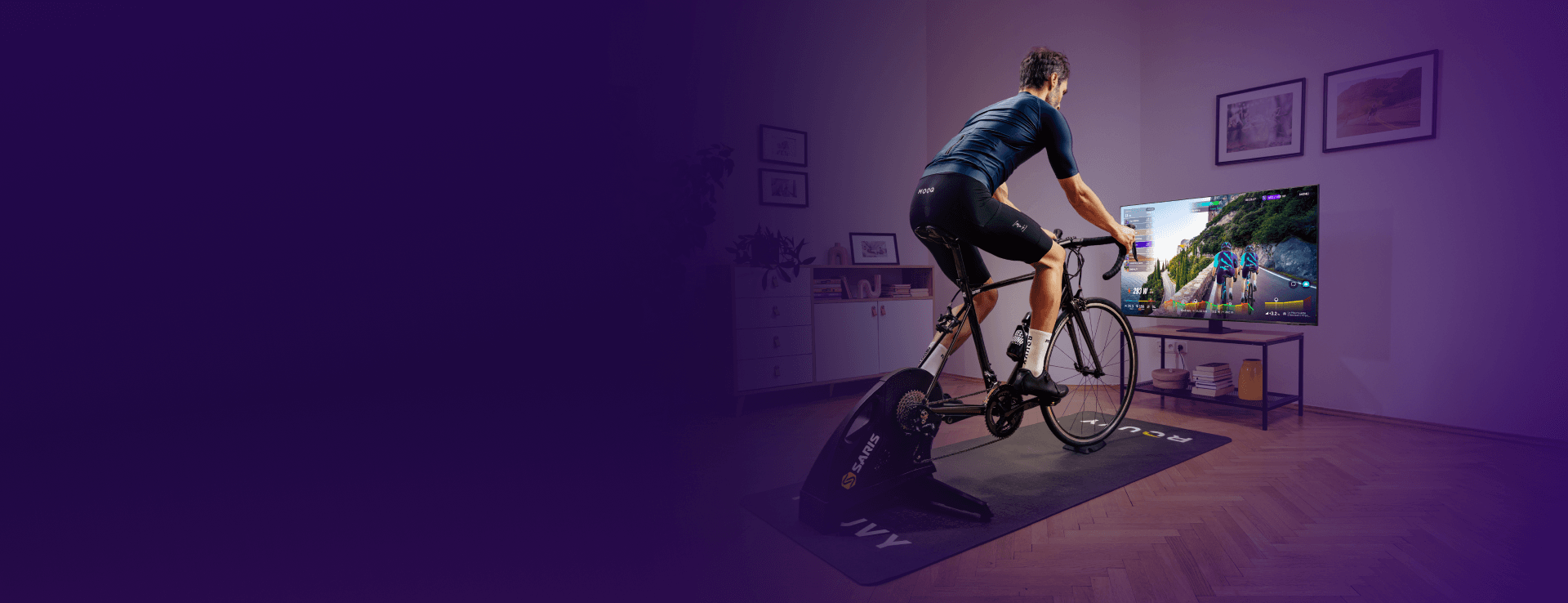 Rouvy Scenic Rides For Stationary Bike Clearance Exercise Bike