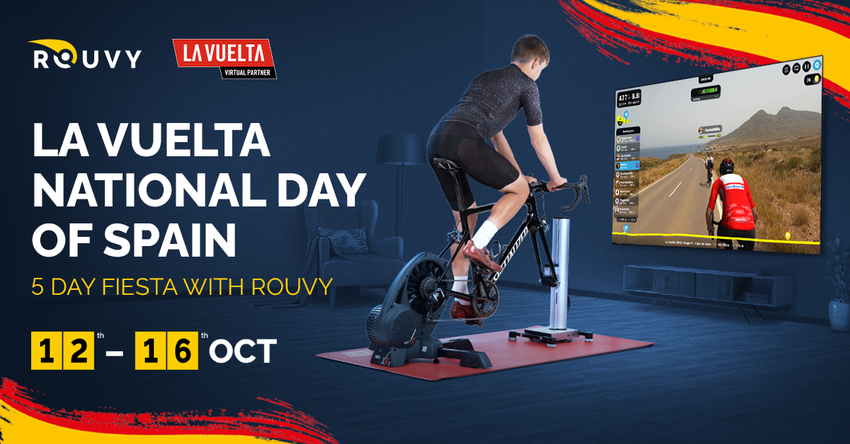 National Day of Spain with La Vuelta on ROUVY - Celebrate the fiesta and get fit  on a virtual journey! 