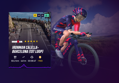 IRONMAN BARCELONA Mサイズ サイクルジャージ FULL IRONMAN Barcelona 2026 - Bike Course | Training plan | ROUVY